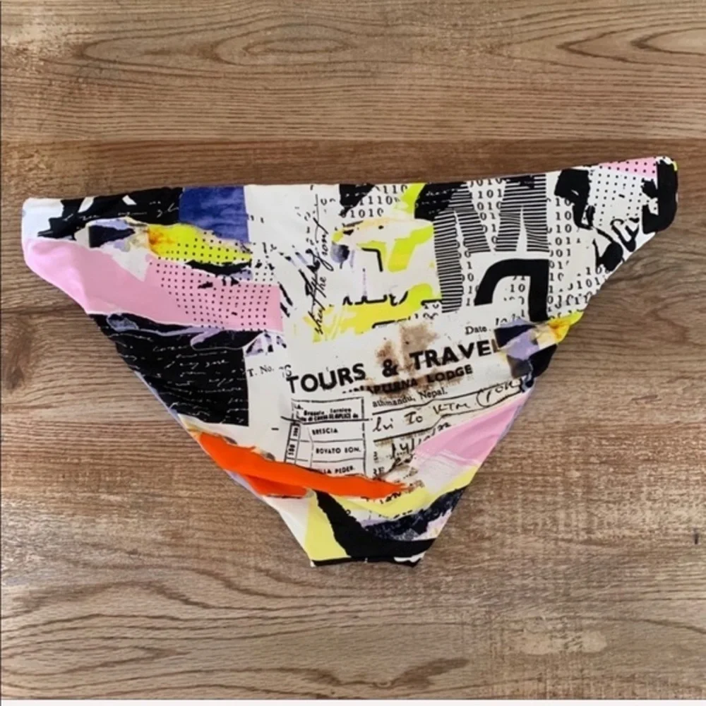 NWT The Bikini Lab News Flash Bottom